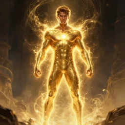 savitr, savitar god of speed in magical world, clear face, full body, digital painting, illustration, by greg rutkowski, artstation, devainart, glowing effect, hyperdetailed, hyperreal, 8 k, atmospheric, cinematic lighting, golden ratio, rule of thirds