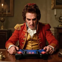 Napoleon Bonaparte rage quitting a video game