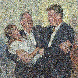 'jeffrey epstein and bill clinton drunk, laughing, flailing, squeezing, gripping, painting by phil hale, 'action lines'!!!, graphic style, visible brushstrokes, motion blur, blurry