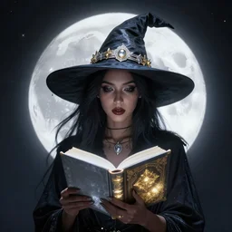 glowing silver and golden elements, portrait, A beautiful dark witch in front of the full big moon, book cover, green forest, red white black colors, establishing shot, extremly high detail, foto realistic, cinematic lighting, pen and ink, intricate line drawings, by Yoshitaka Amano, Ruan Jia, Kentaro Miura, Artgerm, post processed, concept art, artstation, matte painting, style by eddie, raphael lacoste, alex ross