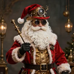 steampunk santa claus