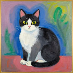 a cute cat by sonia delaunay