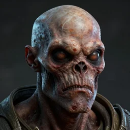 fallout concept art supermutant face close up render grim realistic lighting unreal engine 5