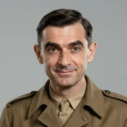 Mr. Bean portrait in World War 2