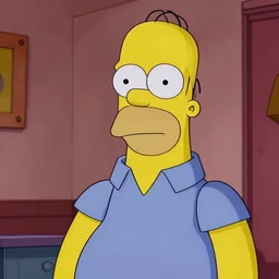Photo, Sad Homer Simpson in an episode of The Sopranos, 4k, high detail, professional photography