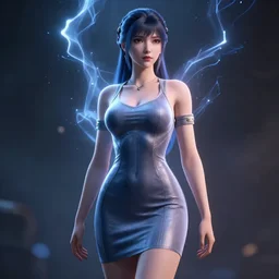 tracer in a skintight dress, 4 k post - processing highly detailed, octane render, unreal engine 5, rendered by octane engine, cgsociety, trending on artstation, cinematic lightning, volumetric lightning, highly detailed, extreme detail, full details - s 1 5 0