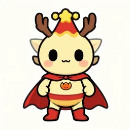 cute miss mascot volcanion volcanion volcanion super hero sticker art, cronobreaker, beeple game icon