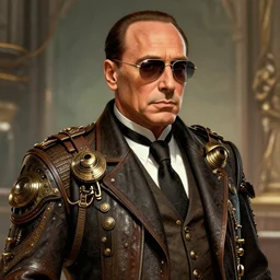 steampunk silvio berlusconi, digital art