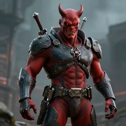 pitchburn devils, security rhox, cinematic, hyper realistic, detailed, 8k, octane render.