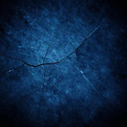 the brittle. digital art, beautiful, grungy. blue and dark color scheme