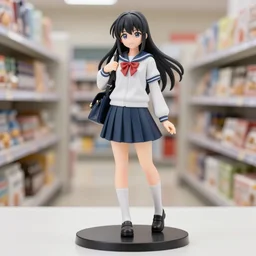 Image on the store website, eBay, 80mm resin figure of a Japanese high school girls