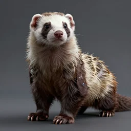 A ferret has the Infinity Gauntlet, hyperdetailed, artstation, cgsociety, 8k