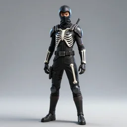 a teenager hexo skeletal ninja suit, style artstation, style greg rutkowsk, comic art book,, octane render, unreal engine 6, epic game graphics, fantasy, ciberpunk, post - apocaliptic, ray tracing