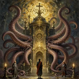 the court of azathothr - fantasy painting, tentacles, highly detailed, by frank frazetta, keith parkinson and greg rutkowski and aleksandra skiba