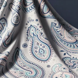 beautiful digital matte pastel paisley pattern is an ornamental textile design using the boteh greg rutkowski artstation