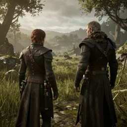 westworld meets game of thrones, video game style, hyper detailed, 8 k