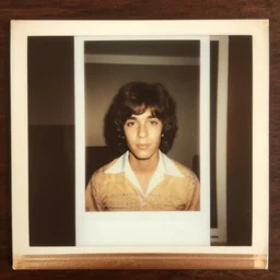 photo frame of a person from the 70s, old photo