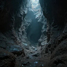 a deep render in extreme detail. showing the depths of the unknown within ai