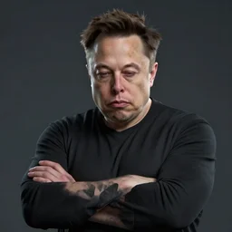 Elon musk sad , trending on artstation , Hyperdetailed , CGSociety
