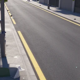 a street that is closed at one end with some obstacles on the ground, trending on artstation,