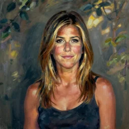 jennifer aniston as painted by renoir.