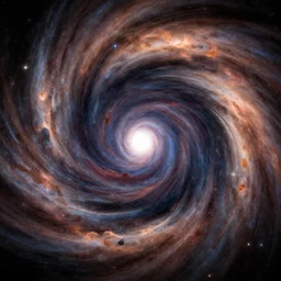 the universe in it's last moment before it contracts into an infinitely sense point