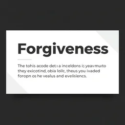 sermon powerpoint title slide themed around forgiveness