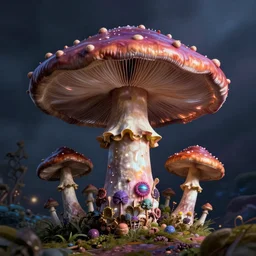a deep psychedelic mushrooms dream, no fears, okay one fear, by dave mckean, artstation
