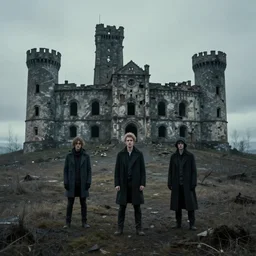 abandoned fortress melancholy tundra. andreas achenbach, artgerm, mikko lagerstedt, zack snyder, tokujin yoshioka
