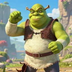 Super Saiyan Shrek Fights for the Sake of humanity