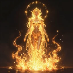 liquid fire, mora briana, magical, concept art, art nouveau, reylia slaby, peter gric, trending on artstation, volumetric lighting, cgsociety