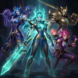 pantheon league of legends wild rift hero champions arcane fantasy bioluminance alena aenami artworks in 4 k design by lois van baarle by sung choi by john kirby artgerm and greg rutkowski and magali villeneuve tank support marksman mage fighter assassin,