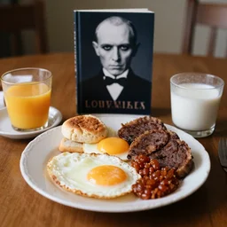 english breakfast on table by lovecraft