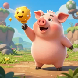 Nathan Fillion as a pig playing apex legeds