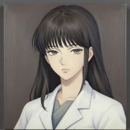 microbiologist princess. decal by award - winning mangaka, intricate details, heavily stylized, muted palette, oil painting