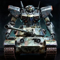 genetic mix of armored tank and nuclear mecha, screenshot of metal gear rex from metal gear solid, front, dark, grainy, saturated, poster art, 1 9 8 7, by drew struzan