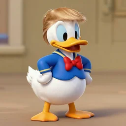 donald trump looking like donald duck