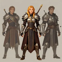 front facing symmetrical centered portrait, Imogen Poots as a Paladin, fantasy concept art by Tomer Hanuka, cgsociety, vanitas, ilya kuvshinov, Michael, 2d game art