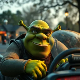 shrek as a car