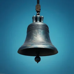 another time piece ringing the bell, abstract surreal