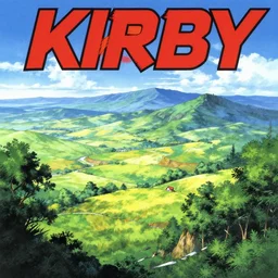 beautiful landscape scenery by jack kirby, anime poster, cel shaded