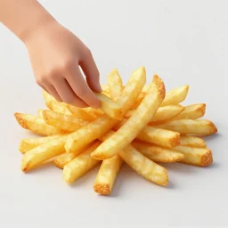 person made out of tasty frensch fries
