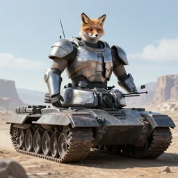 a tank with fox armor