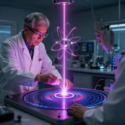 scientist blast atoms with fibonacci laser to make an extra dimension of time