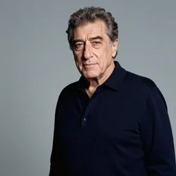 a studio photograph of Robert DeNiro; f/1.4; 90mm
