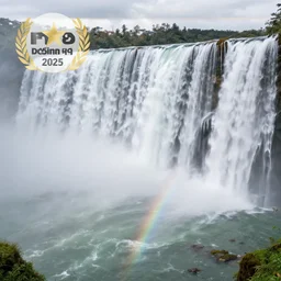 spectacular waterfalls, winning award photo. canon rf 8 5 mm,