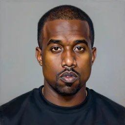 kanye west as walt disney, portrait painting