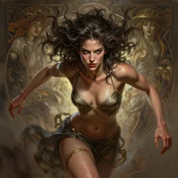 dreamwalker, perfectly-centered-Portrait of the most beautiful women on the planet, sweaty, dynamic action pose, insane, intricate, highly detailed, digital painting, artstation, concept art, smooth, sharp focus, illustration, Unreal Engine 5, 8K, art by artgerm and greg rutkowski and alphonse mucha