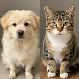 a picture of either a dog or a cat.