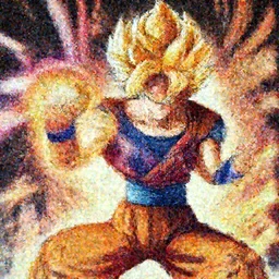 kermit powering up to super saiyan 3, colourful, intricate, 4k, trending on artstation